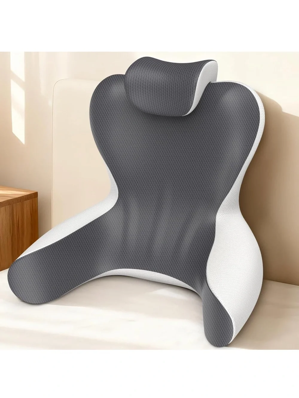 Reading pillow for sitting in bed 22”H back pillow for sitting up
